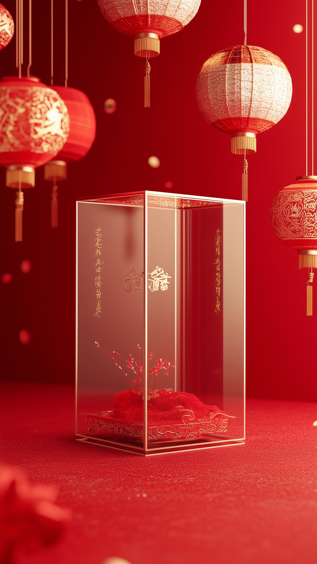 壁纸: 精选新年红红火火图集-移动端