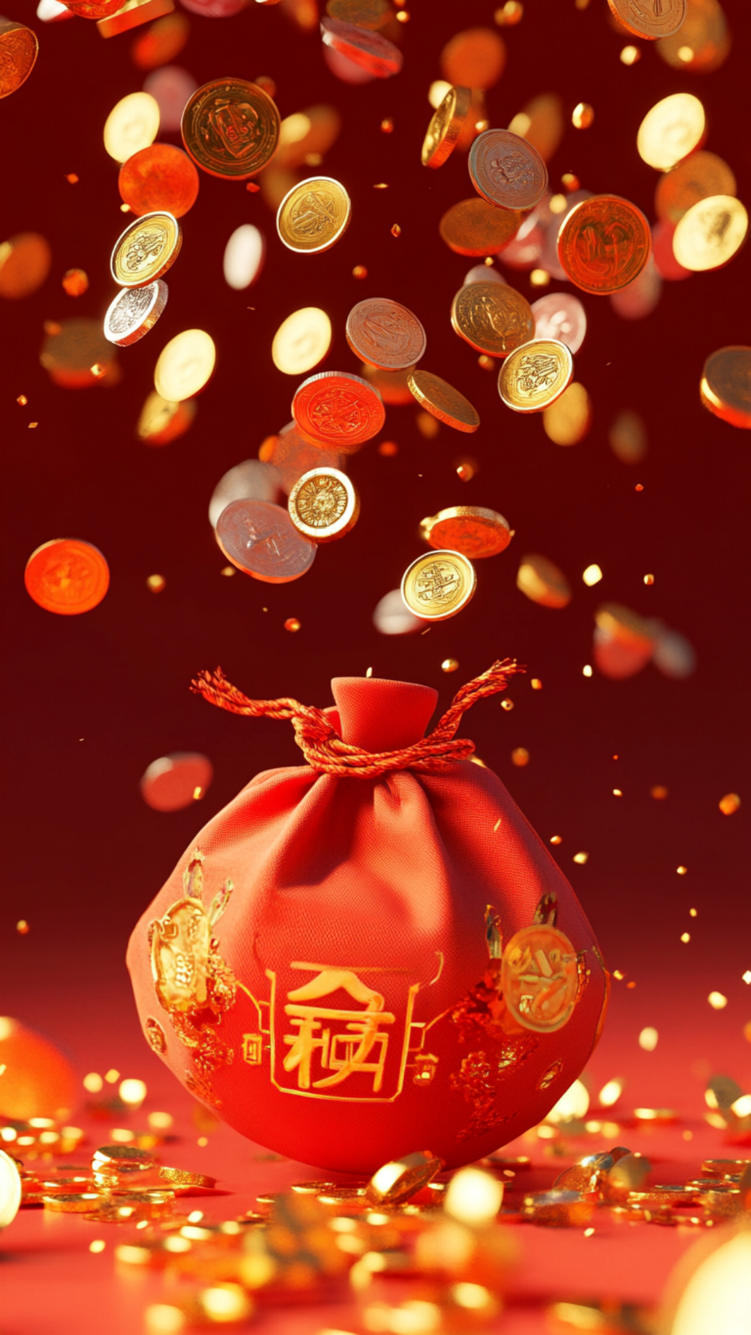 壁纸: 精选新年红红火火图集-移动端