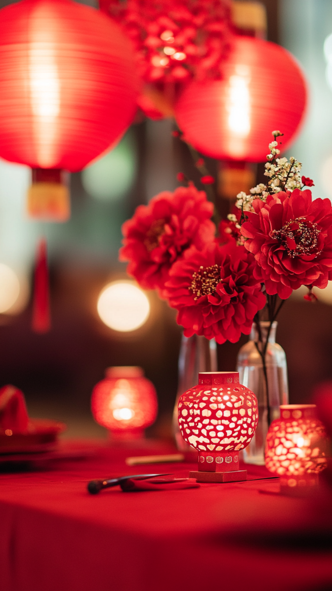 壁纸: 精选新年红红火火图集-移动端