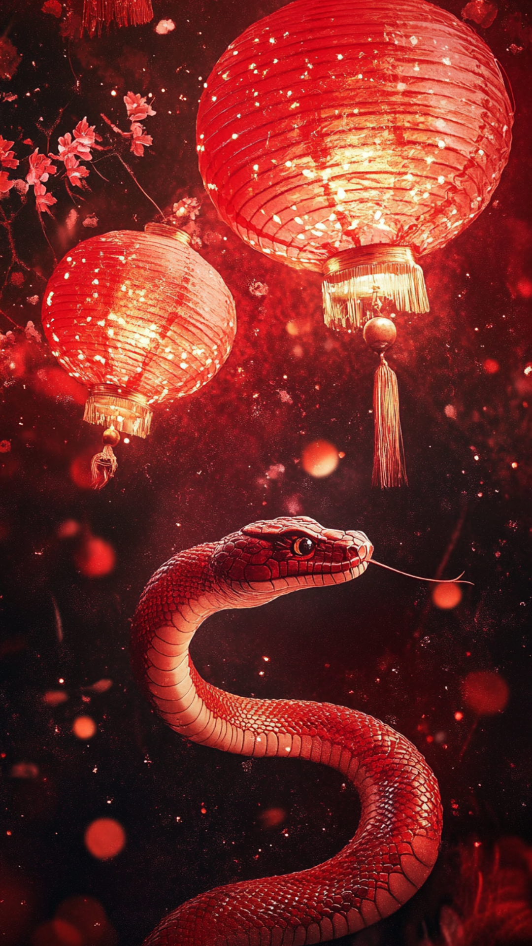 壁纸: 精选新年红红火火图集-移动端