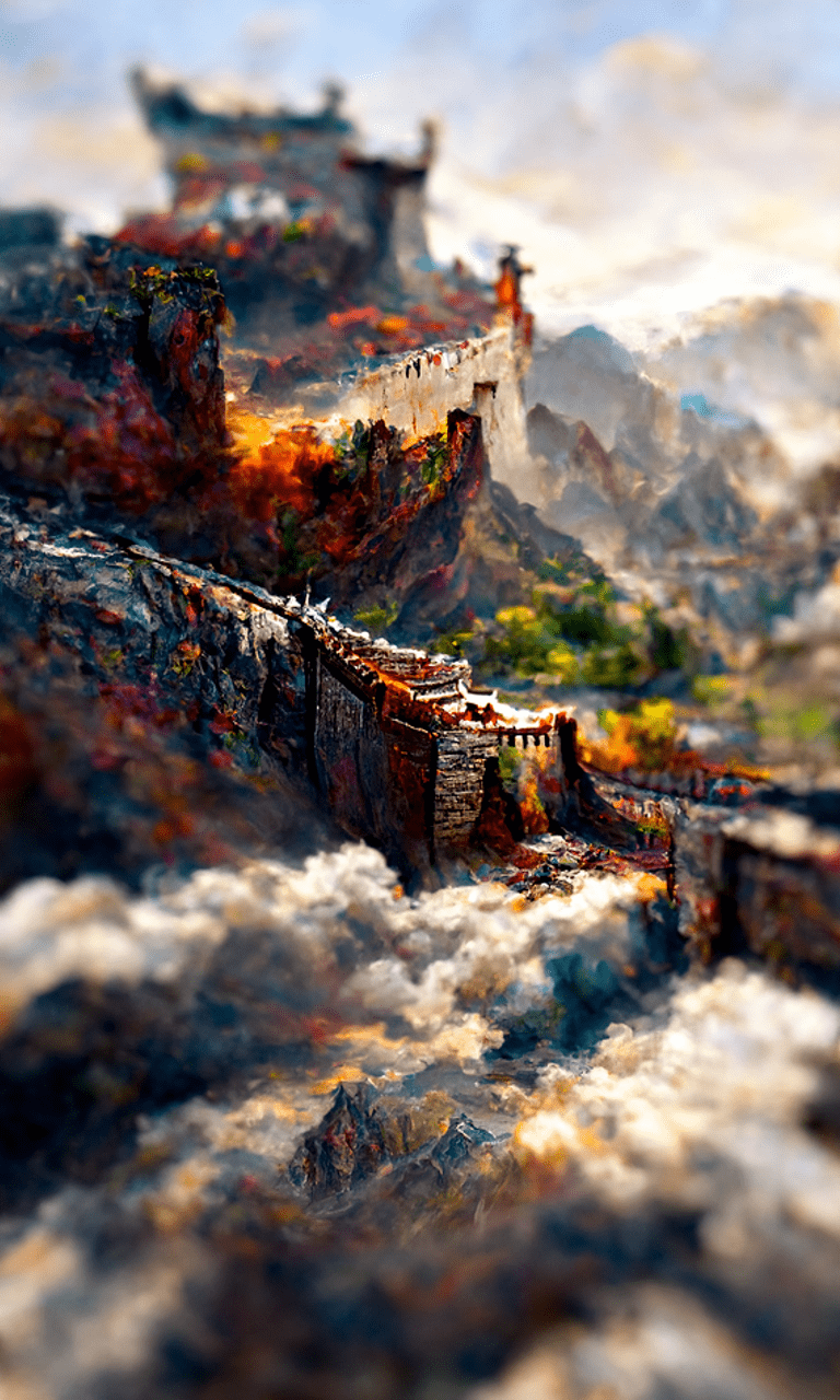 长城山水画