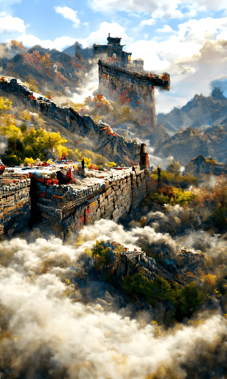 长城山水画
