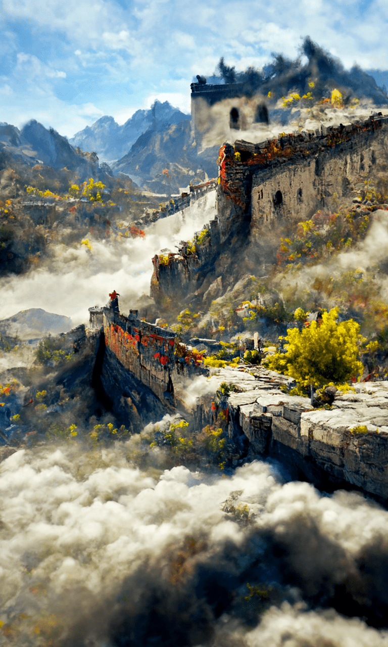 长城山水画