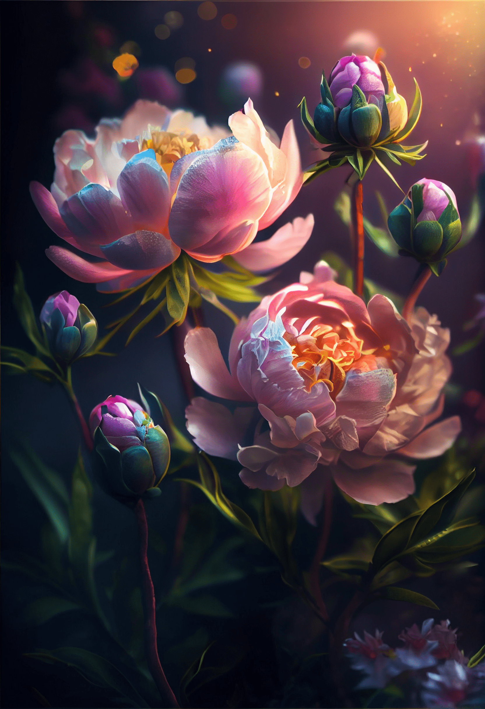 唯美的牡丹花