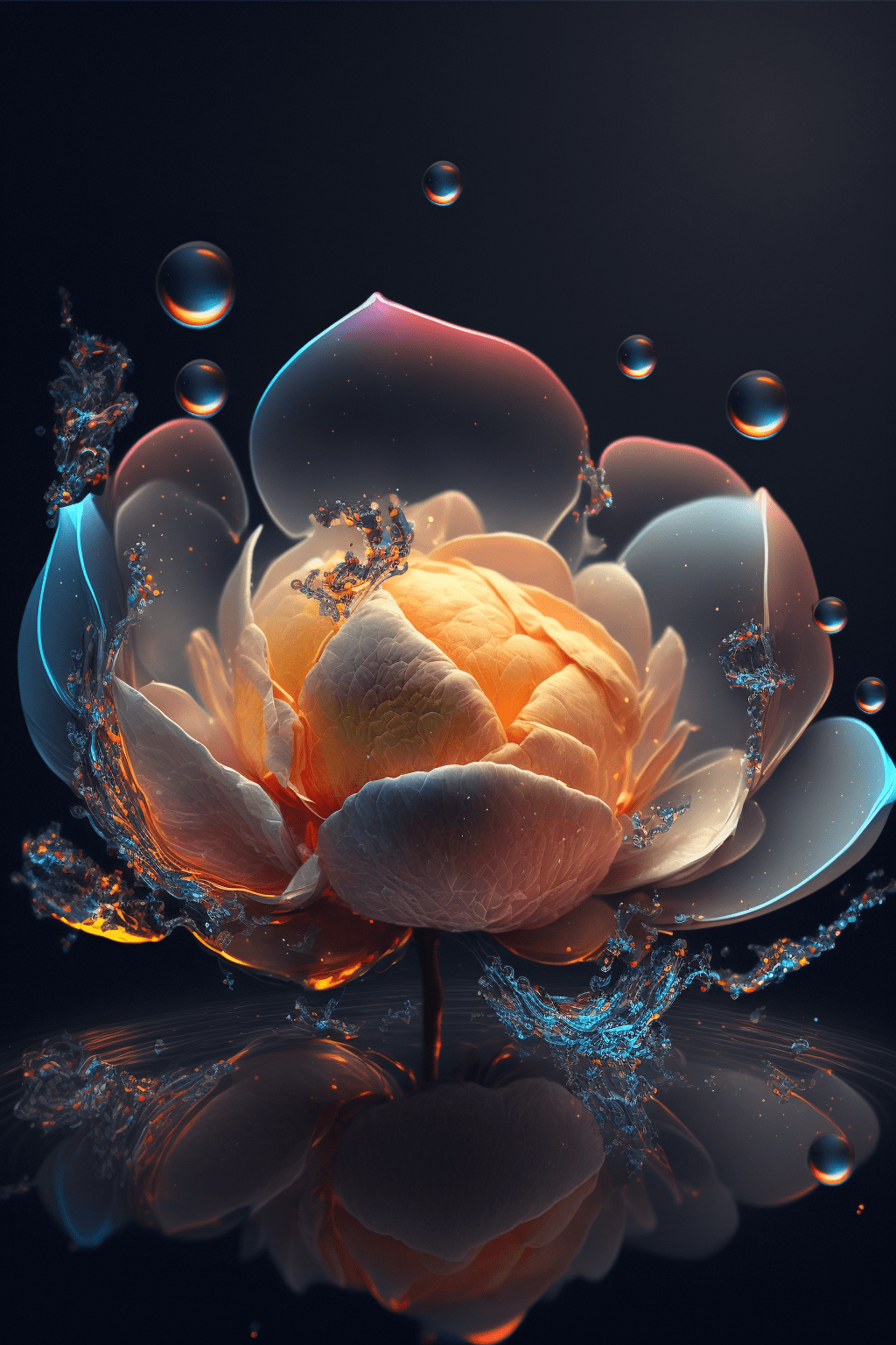荧光花瓣