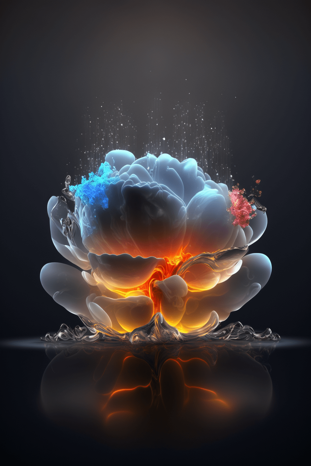 荧光花瓣