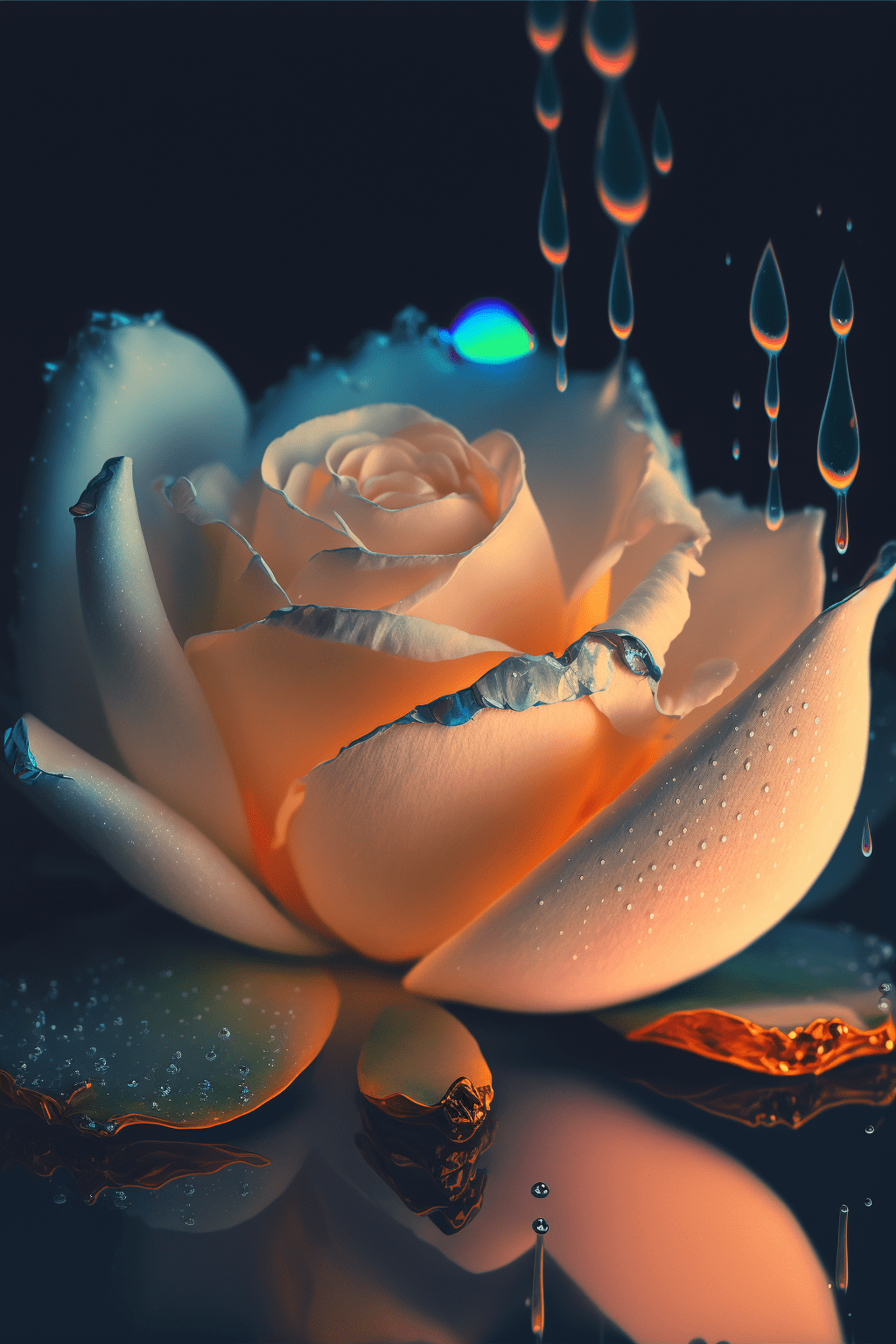 荧光花瓣