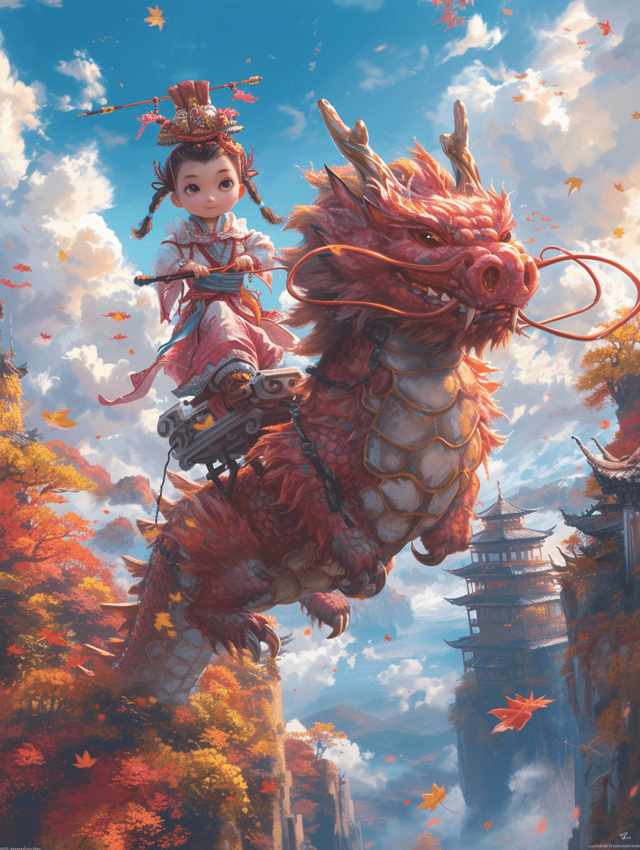 梦幻可爱的古代小男孩