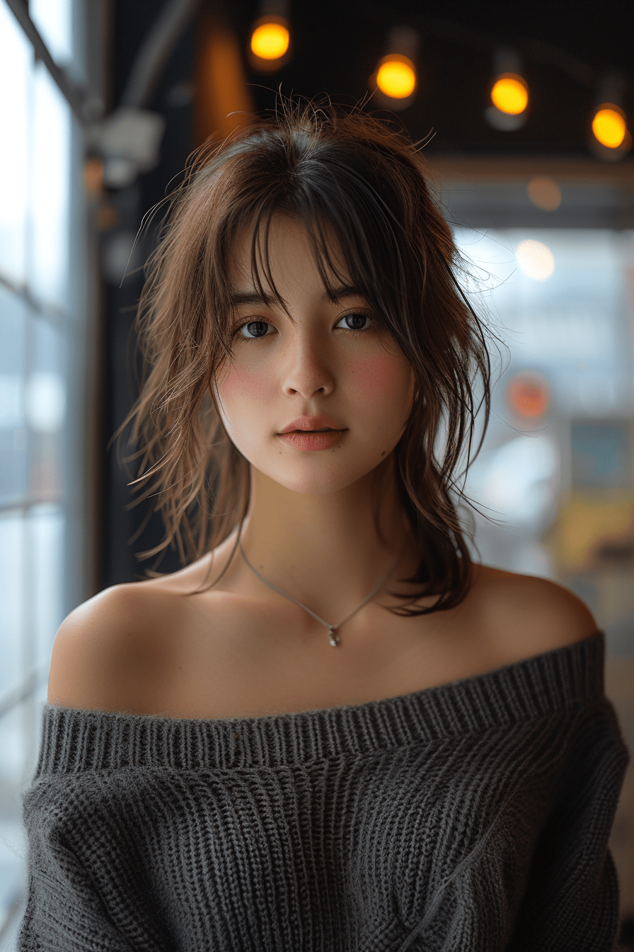 一张自然未修饰的照片，天赐的纯真，原生态美女
