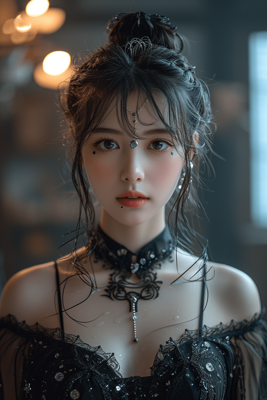一张自然未修饰的照片，天赐的纯真，原生态美女
