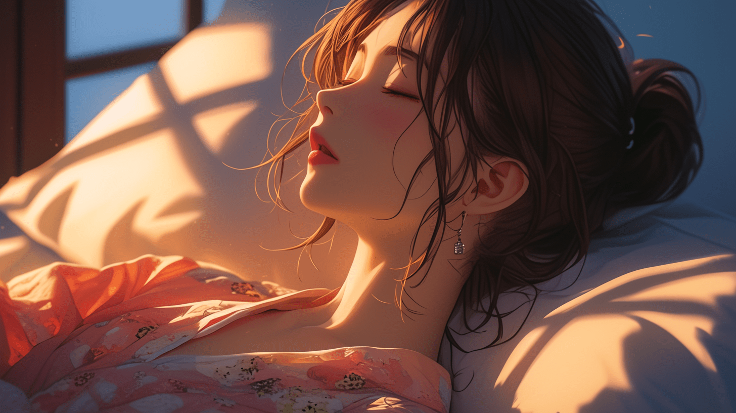 一位女孩在海滩弹吉他，旁边是一只纯白色的小猫咪，画面以V-Ray追踪渲染风格呈现。