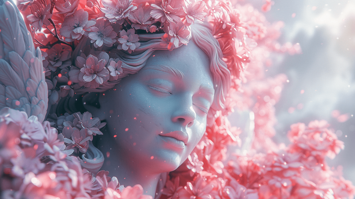 粉色风格天使