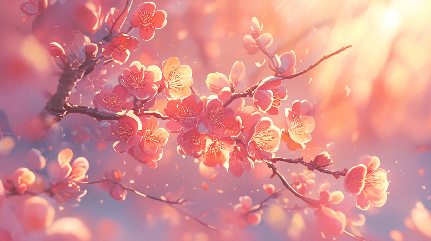唯美的桃花世界