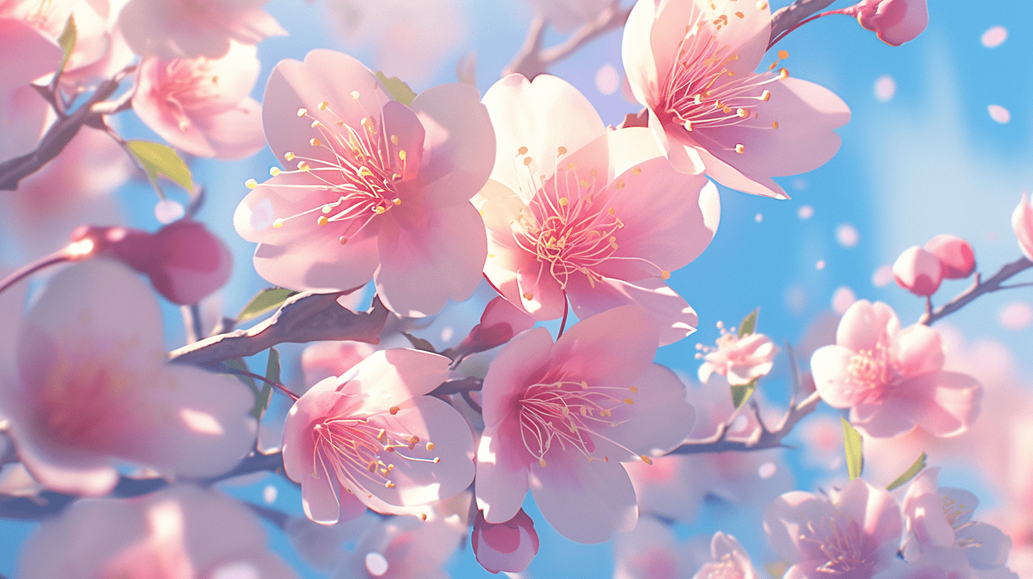 唯美的桃花世界