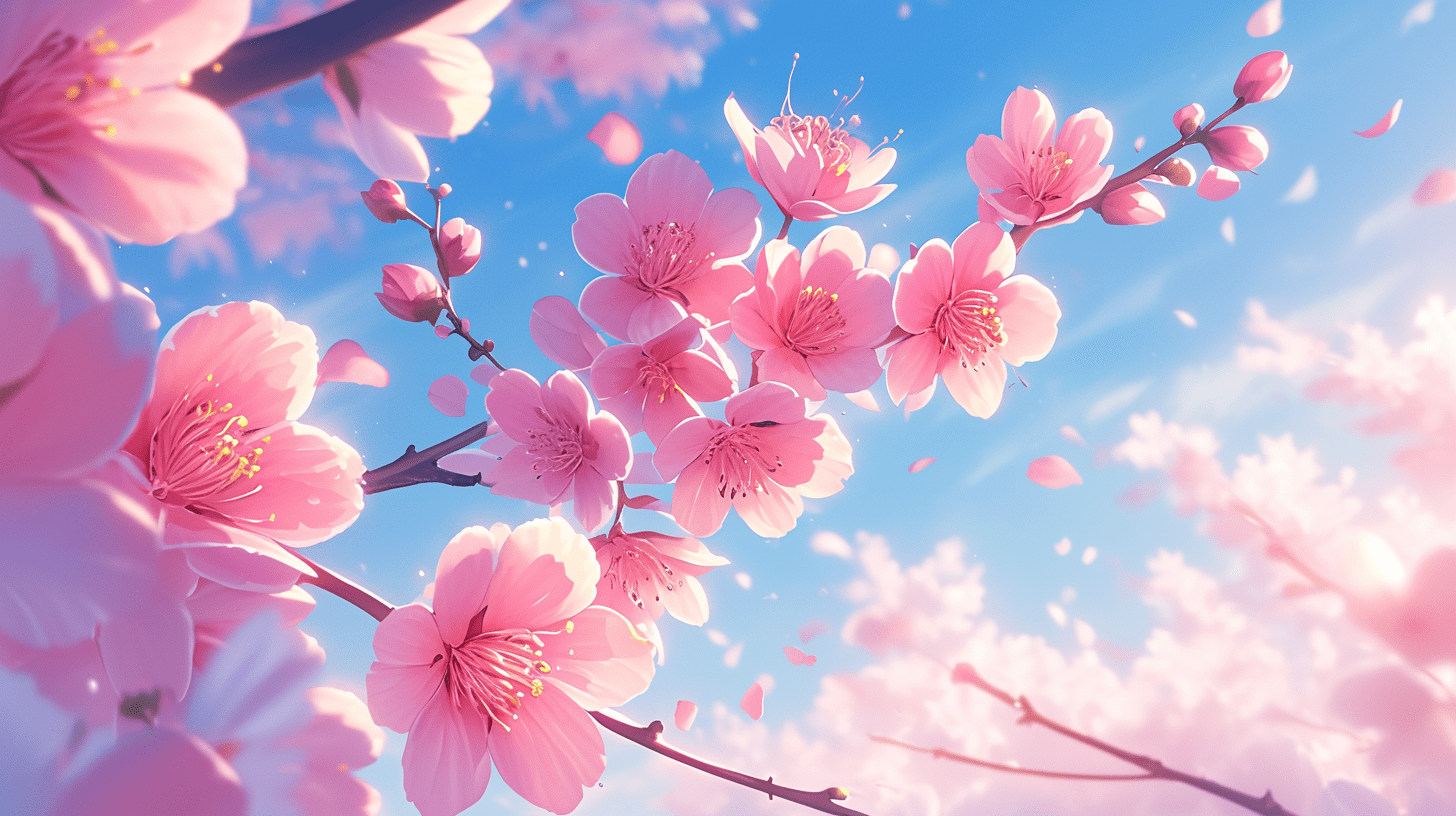 唯美的桃花世界
