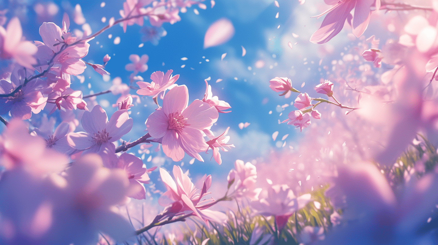 唯美的桃花世界